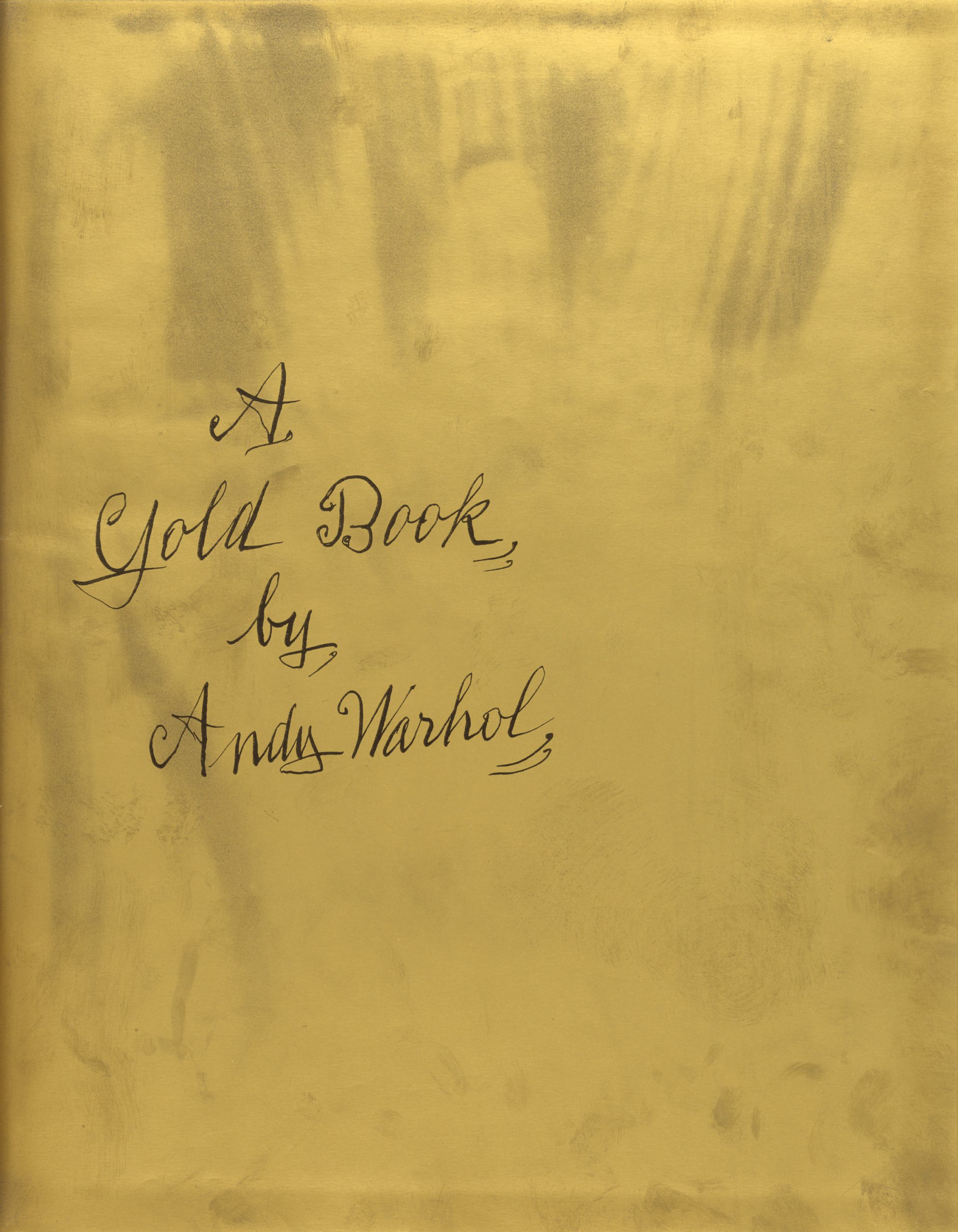 A Gold Book by Andy Warhol | Susan Sheehan Gallery